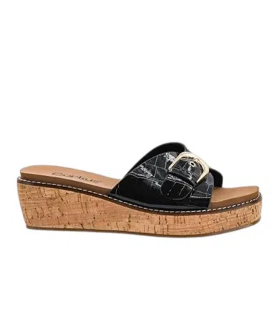 Corkys Footwear Women's Reality Wedge Sandals In Black