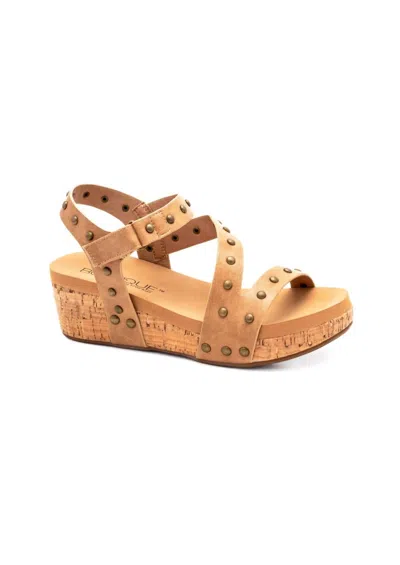 Corkys Footwear Women's Revolve Wedge Sandal In Caramel In Brown