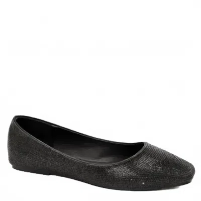 Corkys Footwear Women's Rhinestone Flats In Black