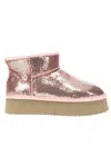 Corkys Footwear Women's Room Service Sequin Bootie In Blush In Gold