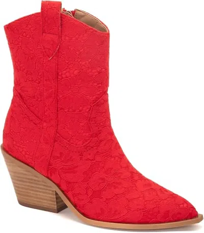 Corkys Footwear Women's Rowdy Booties In Red Lace
