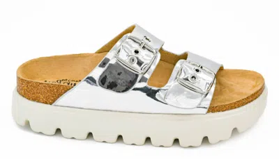 Corkys Footwear Women's Rumor Has It Platform Sandals In Silver Mirror Metallic