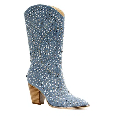 Corkys Footwear Women's Scootin Boots In Blue Denim