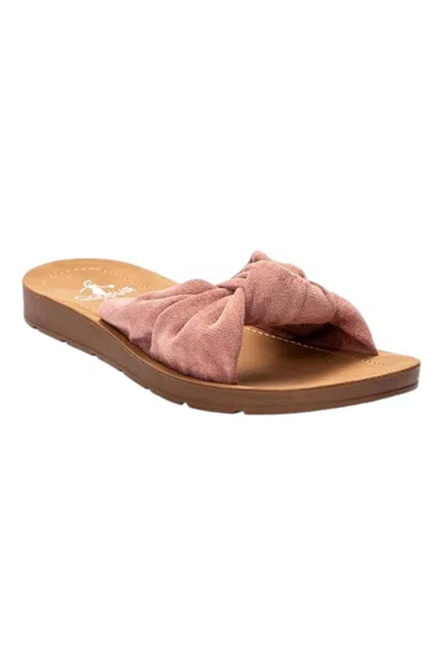 Corkys Footwear Women's Sea La Vie Knot Sandals In Blush In Gold