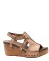 Corkys Footwear Women's Seltzer Wedge Sandals In Penny In Multi