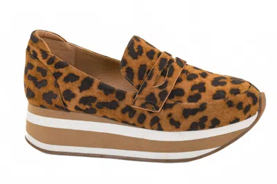 Corkys Footwear Women's Sheesh Platform Slip On Loafers In Leopard In Brown