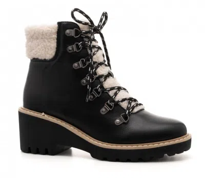 Corkys Footwear Women's Sherpa Wedge Boots In Black