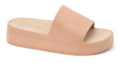 Corkys Footwear Women's Slide-on Cloud Sandal In Natural In Neutral
