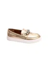 Corkys Footwear Women's Slip On Loafer Shoes In Gold In Gold