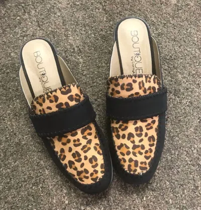 Corkys Footwear Women's Slip On Mules In Leopard Black In Animal Print
