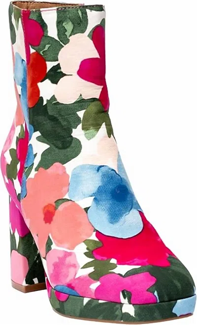 Corkys Footwear Women's Slug Bug Platform Boots In Flowers In Multi