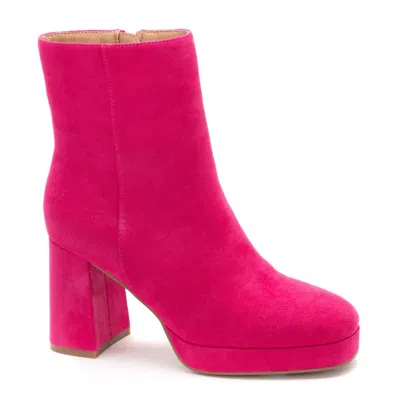 Corkys Footwear Women's Slug Bug Suede Boots In Fushia In Multi