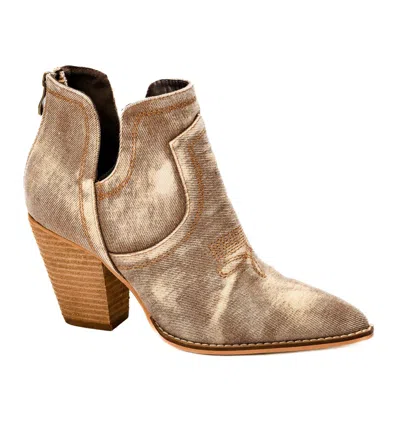 Corkys Footwear Women's Smoke Show Boots In Brown Denim In Multi