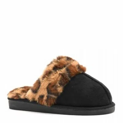 Corkys Footwear Women's Snooze Leopard Slippers In Black In Multi