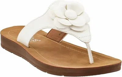 Corkys Footwear Women's So Delish Flip Flop Sandals In White