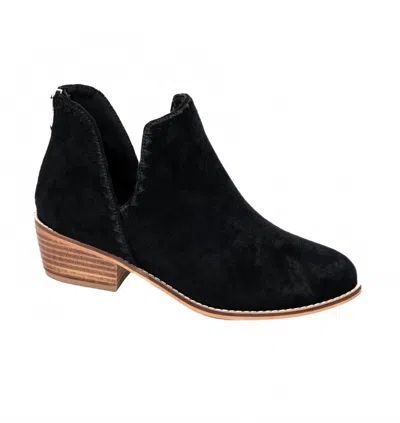 Corkys Footwear Women's Spice It Up Booties In Black Faux Suede