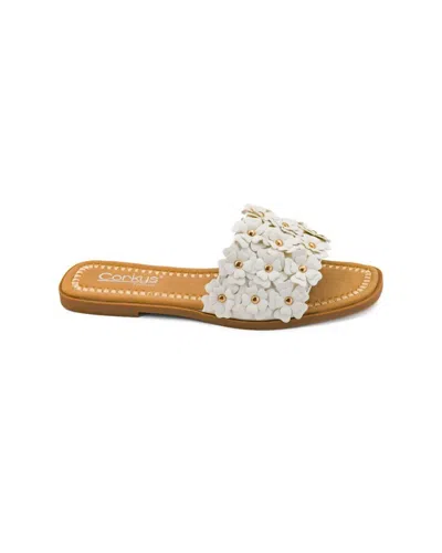 Corkys Footwear Women's Spring Fever Leather Sandals In White