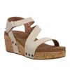 Corkys Footwear Women's Spring Fling Wedge In Gold Shimmer In Multi