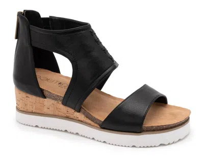 Corkys Footwear Women's Sugar & Spice Strappy Wedge Sandals In Black
