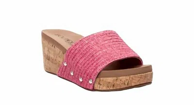 Corkys Footwear Women's Summer Lovin Studded Casual Sandals In Pink
