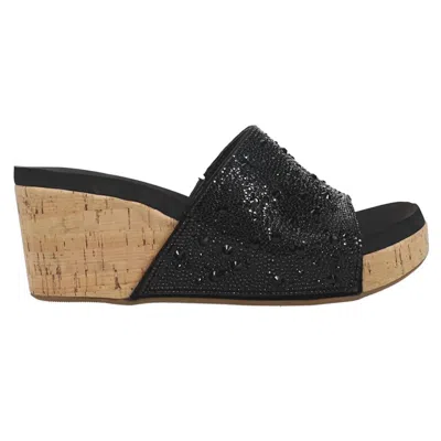 Corkys Footwear Women's Sunlight Wedge Sandals In Black