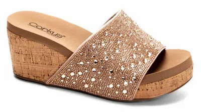 Corkys Footwear Women's Sunlight Wedge Sandals In Gold