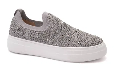 Corkys Footwear Women's Swank Shoes In Grey Crystals In Multi