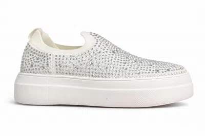 Corkys Footwear Women's Swank Slip On Sneaker In White In Multi