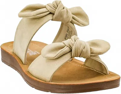 Corkys Footwear Women's Take A Bow 2 Strap Sandals In Beige In Pattern