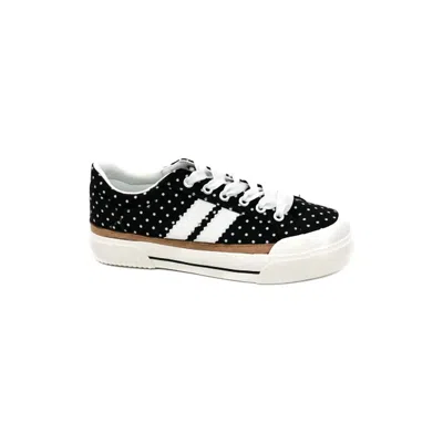 Corkys Footwear Women's That's Her Dot Sneaker In Black/white In Multi
