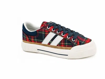 Corkys Footwear Women's That's Her Sneakers In Red Plaid In Multi