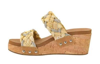 Corkys Footwear Women's Total Knockout Heel In Raffia In Gray