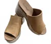 Corkys Footwear Women's Totally Taupe Wedge Sandal In Brown In Brown