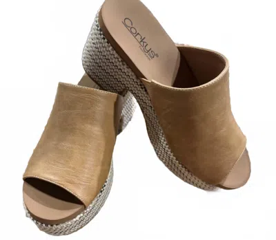 Corkys Footwear Women's Totally Taupe Wedge Sandal In Brown