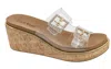 Corkys Footwear Women's Twinsie Wedge In Clear In Multi
