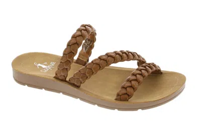 Corkys Footwear Women's Twist N Shout Sandals In Cognac In Green