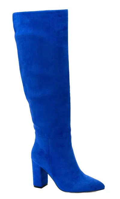 Corkys Footwear Women's Two Faced High Leg Boot In Electric Blue