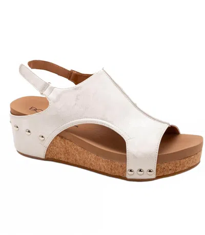 Corkys Footwear Women's Volta Ii Sandals In White Metallic In Multi