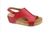 Corkys Footwear Women's Volta Ii Wedge Heels In Red In Red