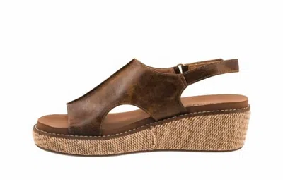 Corkys Footwear Women's Volta Ii Wedge Sandals In Chestnut In Multi