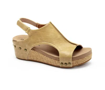 Corkys Footwear Women's Volta Ii Wedge Sandals In Taupe Smooth