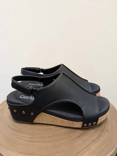 Corkys Footwear Women's Volta Wedge In Black