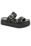 Corkys Footwear Women's Walk Of Shame Sandal In Black In Black