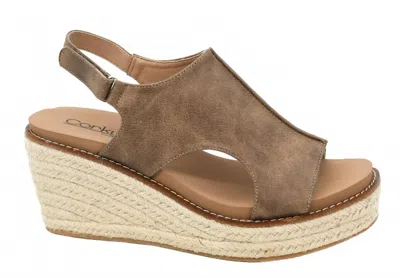 Corkys Footwear Women's Wedge Sandal In Tan In Brown