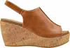 Corkys Footwear Women's Weekend Plans Wedge Sandals In Cognac In Brown