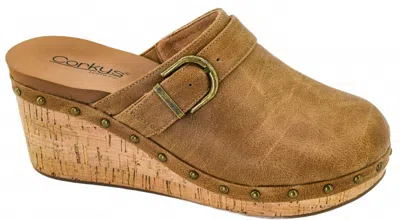 Corkys Footwear Women's Who Knew Wedge Clogs In Tan In Multi