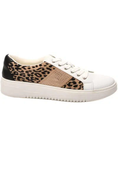 Corkys Footwear Women's Wild One Sneaker In Tan Leopard In Multi