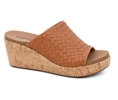 Corkys Footwear Women's Woven Wedge In Caramel In Brown
