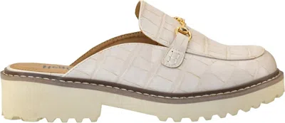 Corkys Footwear Womens Wingin It Heeled Mule In Ivory Snake In Multi