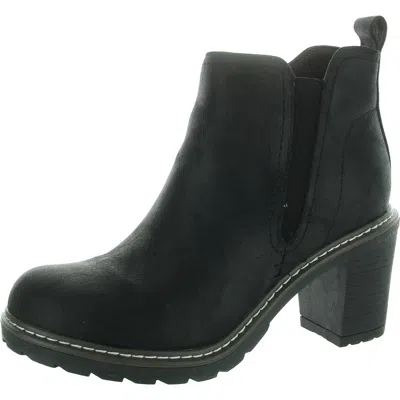 Corkys Womens Zipper Man Made Ankle Boots In Black